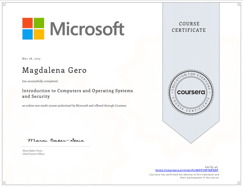 Certificates